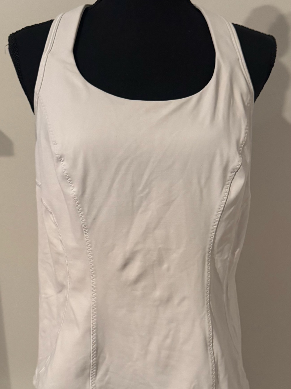 Lululemon White Racerback Tank Top - Women's Athletic Layer